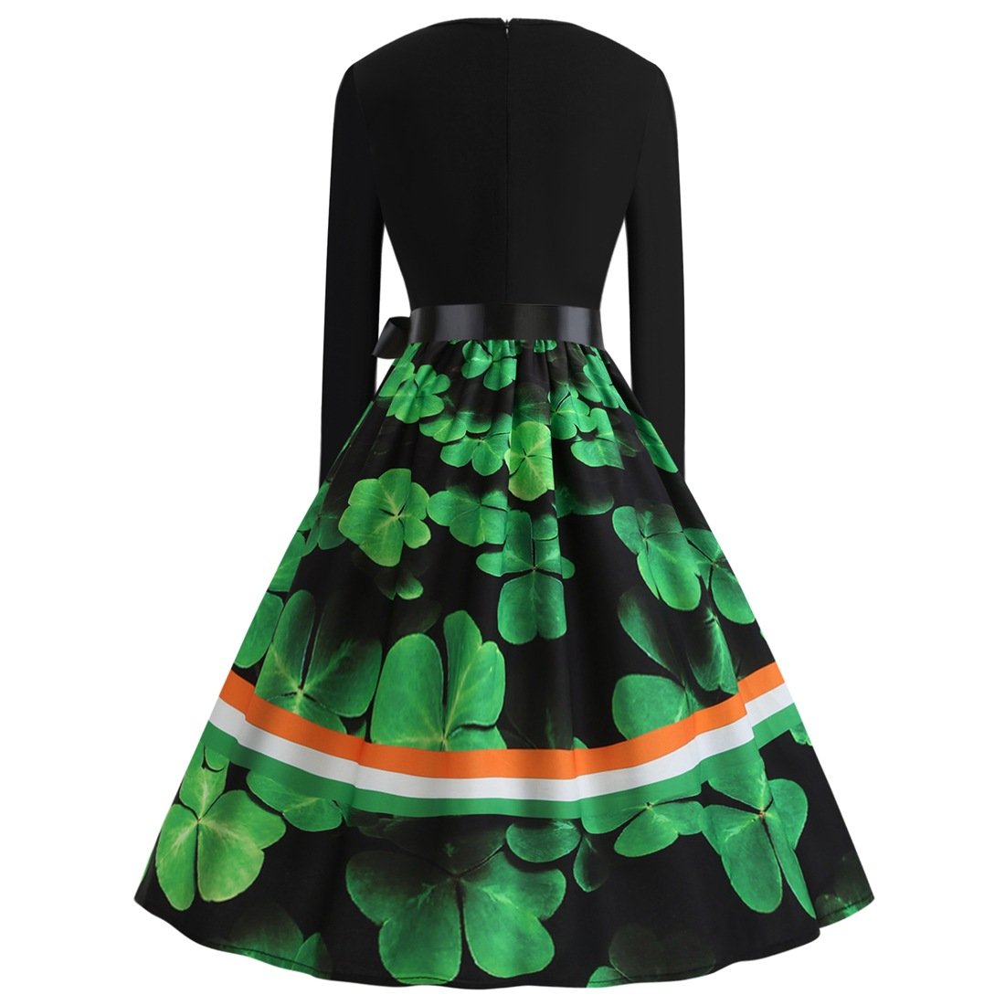St. Patrick Plus Size Vintage Casual Dresses Retro Midi Party Dress ...