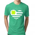 Men Shamrocks Print Shirts Plus Size Irish St Patrick T-shirt Ireland Festival Clothing