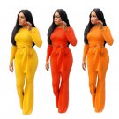 Fashion Women Long Sleeve Jumpsuit Plus Size XXL Spring African Sashes Autumn Casual Clothing