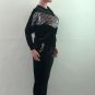 Spring Women's Two Piece Pants Crew Neck Autumn Sweetheart Sequins Female Tracksuits