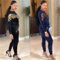 Women's Tracksuits Sweetheart Sequins Plus Size Hoodies Fall Autumn Ankle Length Pants