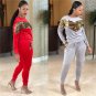 Women's Tracksuits Sweetheart Sequins Plus Size Hoodies Fall Autumn Ankle Length Pants