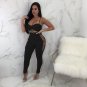 Summer Spaghetti Strap Rompers Hollow Out Women Skinny Sexy Lace-up Side Jumpsuit with Tops