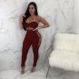 Summer Spaghetti Strap Rompers Hollow Out Women Skinny Sexy Lace-up Side Jumpsuit with Tops