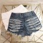 Ripped Shorts Hollow Super Mini Jeans Outwear Nightclub Denim Shorts Hole Beach Vacation Outfits