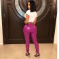 Casual Latex Pencil Pants Velvet Winter Leggings Wetlook Slim Sexy High Waist PU Trousers