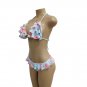Women Halter Swimming Costume Two Piece Swimsuits Floral Beach Wear Ruffle Bathing Suits
