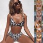 Women Beach Resort Wear Leopard Swimsuits Brazilian Swimming Costume Sexy Swimwear