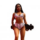 Boa Bikinis Summer High Waist Swimming Suit Python Bathing Costume Sexy Beach Wear