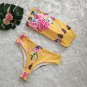 Brazilian Swimsuits Floral Hot Summer Women Swimming Costumes Sexy Female Strapless Bikinis