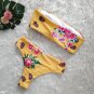 Brazilian Swimsuits Floral Hot Summer Women Swimming Costumes Sexy Female Strapless Bikinis