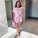 Fashion Vacation Outfits High Waist Two Piece Sets Plus Size Summer Casual Streetwear