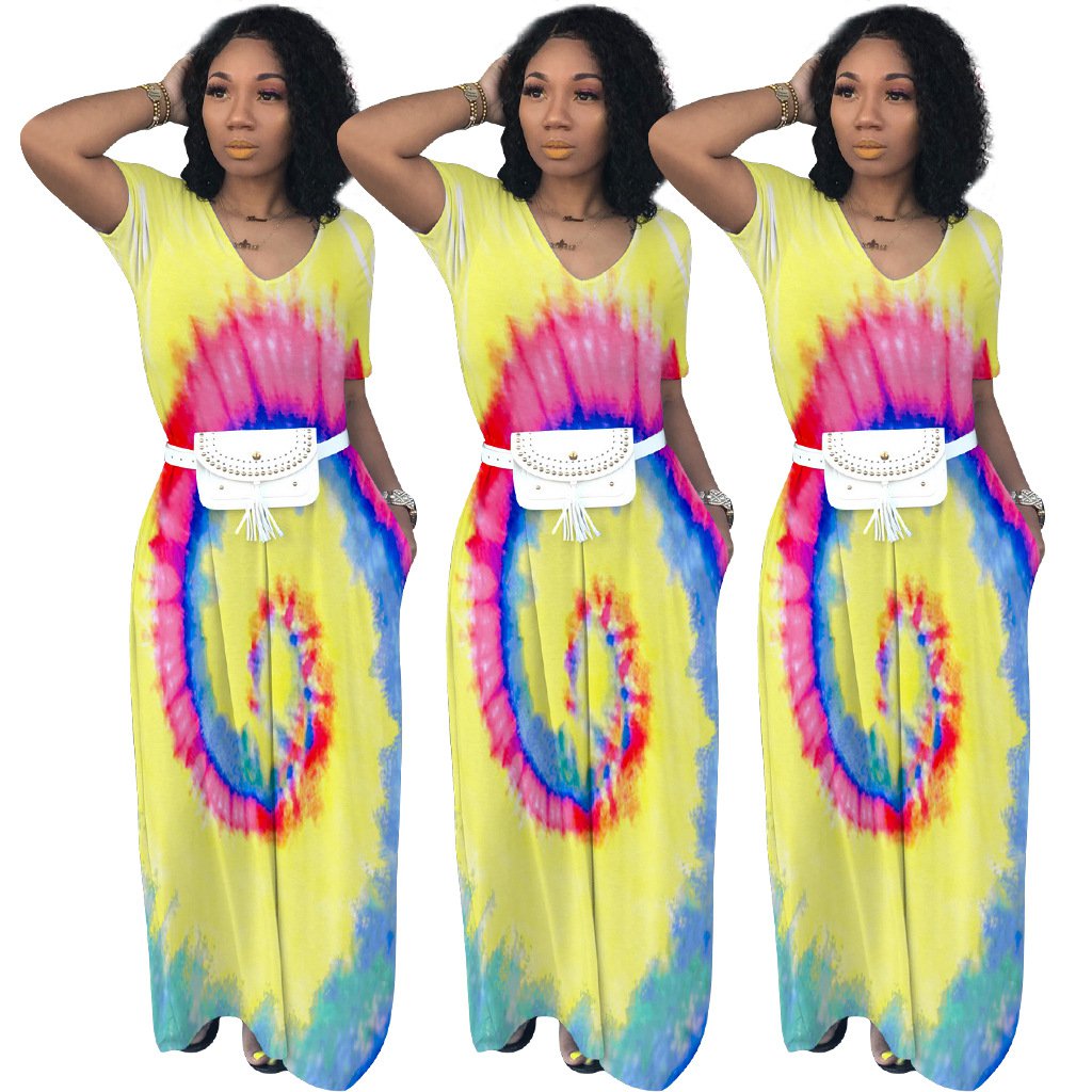 Plus Size XXL Fashion Maxi Dresses Floor Length Ethnic Clothing Vintage Casual Boho Dress