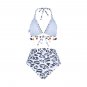 Beach Resort Wear Sexy Tassel Hem High Waist Bikini Sets Mesh Designer Swimwear