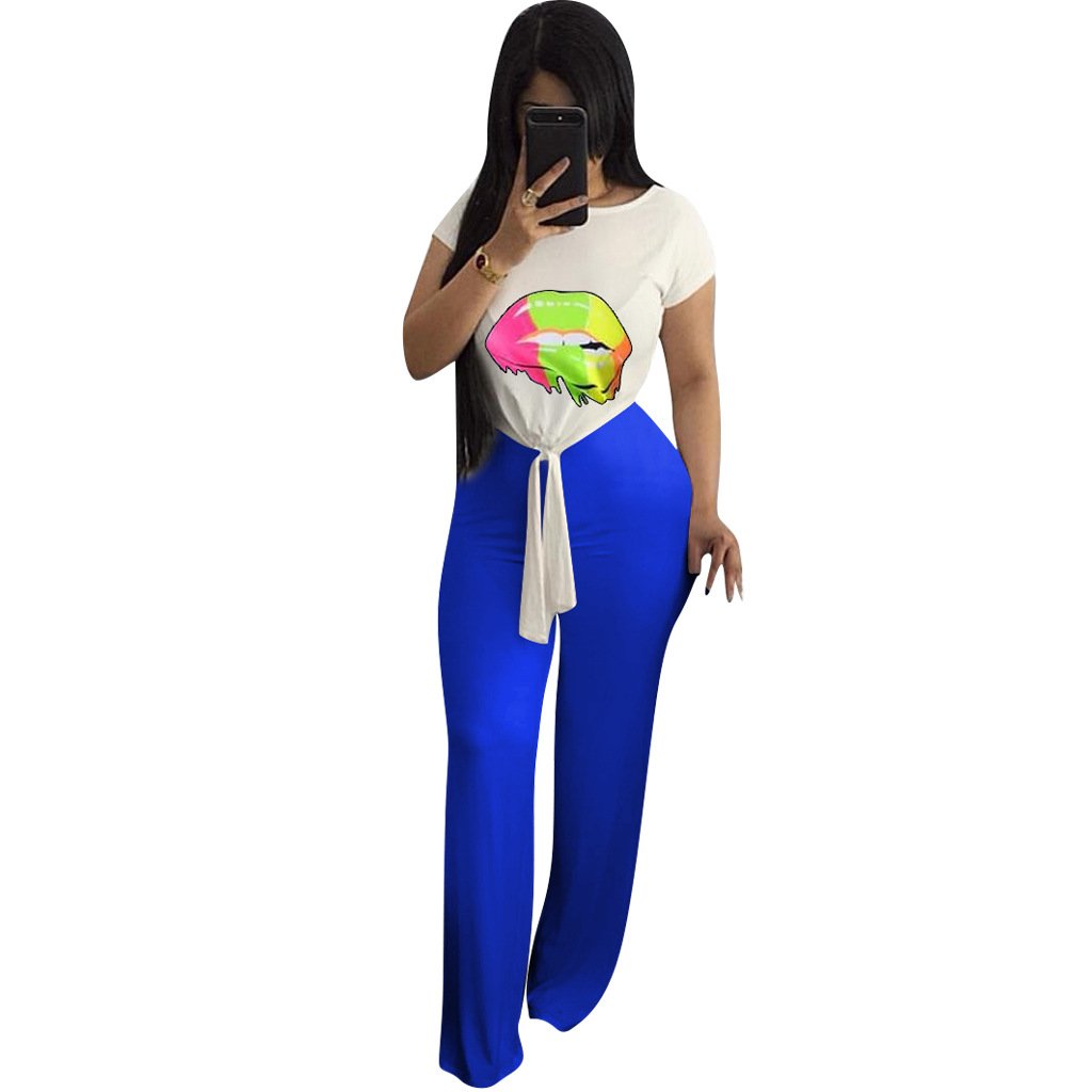 Plus Size 2XL High Waist Clubwear Ladies Short Sleeve Streetwear Summer Break Clothes