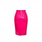 Women Sexy PU Skirts Summer Break Clothes Plus Size XXL Club Wear Mid-calf Straight Skirts