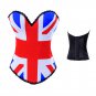 Plus Size XXL USA Flag Corset Fashion UK Flag Print Shapewear Gothic European Korset