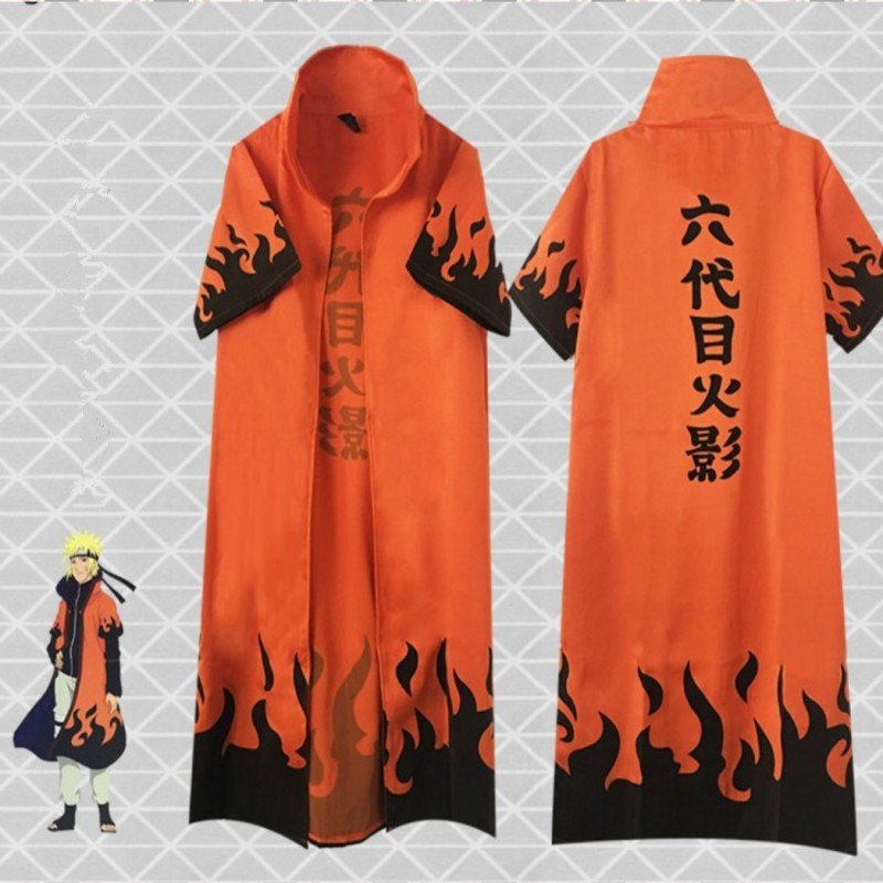 Japanese Anime Hatake Kakashi Cloak Yondaime Hokage Theme Costume