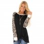 Plus size XXL Streetwear Long Sleeve Fashion Ladies Tops Female Fall Leopard Tees