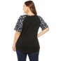 Women Leopard Tops Animal Print Tees Crew Neck Plus Size T-Shirt 3XL Lady Casual Tops