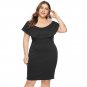 Women Plus Size Casual Dresses Super Size 3XL Sheath Fashion Clothing