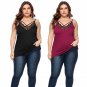 Women Summer Lace Trim Plus Size Tees Lady Super Size Tops Fashion 4XL Streetwear