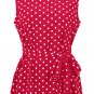 Women Polka Dot Blouses Fashion Sleeveless Tops Female Shirt American Casual Streetwear