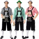 Plus Size XXL Men Bavarian Beer Costume Germany Carnival Theme Costumes Hansel Oktoberfest Overalls