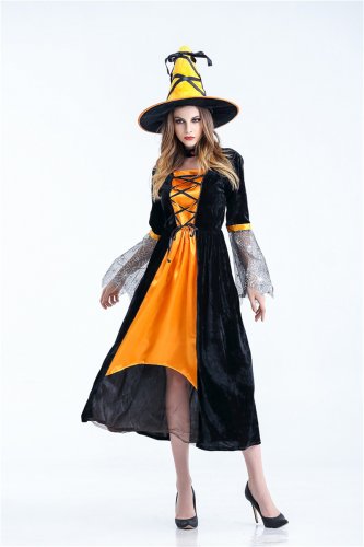 Carnival Witch Fancy Dresses Cosplay Theme Costume Haunted House Outfits Cosplay Devil Hag Dress