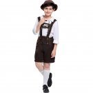 Children Hansel Shirts Teenage Oktoberfest Costume Full Sleeve Boy Bavarian Beer Overalls
