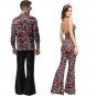 90s Disco Costume Carnival Hip Pop Singer Outfits Mardi Gras Stage Vintage Jumpsuit