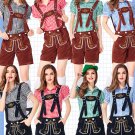 Oktoberfest Theme Costume Hansel Short Sleeve Shirts Women Germany Carnival Beer Girl Costume