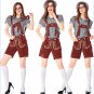 Oktoberfest Theme Costume Hansel Short Sleeve Shirts Women Germany Carnival Beer Girl Costume