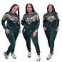 Spring Sweatshirts Sweetheart Autumn Sequins Hoodies Lady Plus Size XXL Women's Two Piece Pants