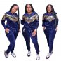 Autumn Women's Two Piece Pants Crew Neck Spring Sweetheart Sequins Lady Tracksuits