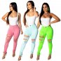 Sexy Skinny Destroyed Big Size Women Jeans 2XL Summer High Waist Cut Up Ripped Hole Pants