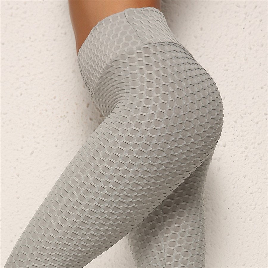 Honeycomb Yoga Leggings High Waist Active Wear Sexy Exercise Pants