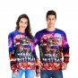 2XL Size Christmas Knits Casual Couple Tops Digital Print Unisex Xmas Hoodies