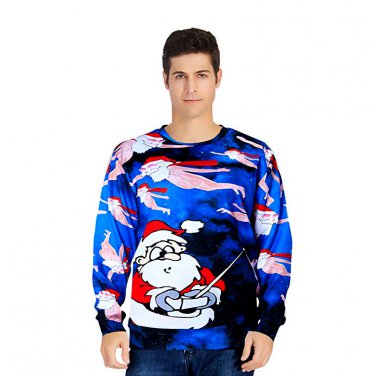 Merry Christmas Hoodies Casual Sweatshirt Xmas Tops Sweetheart Animal Fashion Streetwear