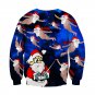 Merry Christmas Hoodies Casual Sweatshirt Xmas Tops Sweetheart Animal Fashion Streetwear