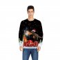 Novelty Christmas Print Spring Sweatshirts Long Sleeve Green Xmas Hoodies