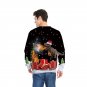 Novelty Christmas Print Spring Sweatshirts Long Sleeve Green Xmas Hoodies