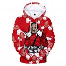 Child La casa de papel Costume Print Hoodies Novelty Santa Tees Christmas Kid Money Heist Knits