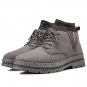 Men Faux Fur Footwear Grey Color Fall Board Shoes Fashion Winter Martin Boots