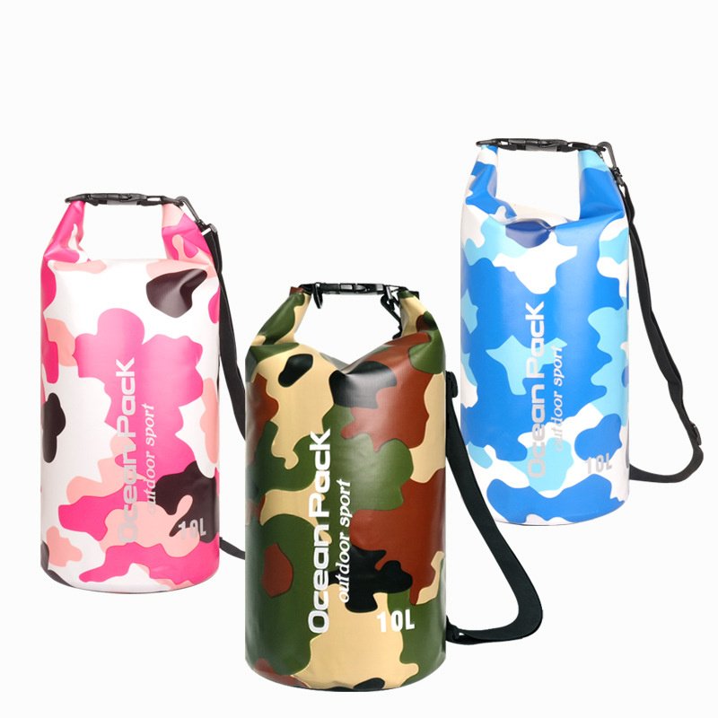 30L Camouflage Duffel Bags Unisex Beach Storage Sport Dry Storage