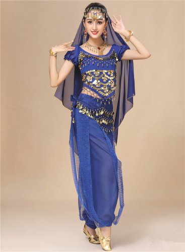 Middle Eastern Arab Girl Burka Halloween Raqs Sharqi Costume Belly Dancing Uniform