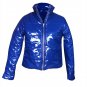 Winter Short Down Jackets Long Sleeve Fashion Fuax Leather Streetwear Punk Style Down Coat