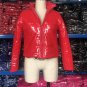 Fuax Leather Women Winter Outerwear PU Down Jackets Fashion Autumn Down Coat