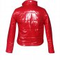 Women Down Coat Long Sleeve PU Down Jackets Female Plus Size Punk Style Streetwear