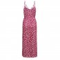 Female Spring Trendy Clothing V-Neck Polka Dot Midi Dress Spaghetti Strap Party Dress